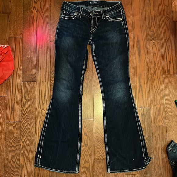 Silver - Low Rise - Frances Flare Jean (22” leg opening) - Picture 2 of 6